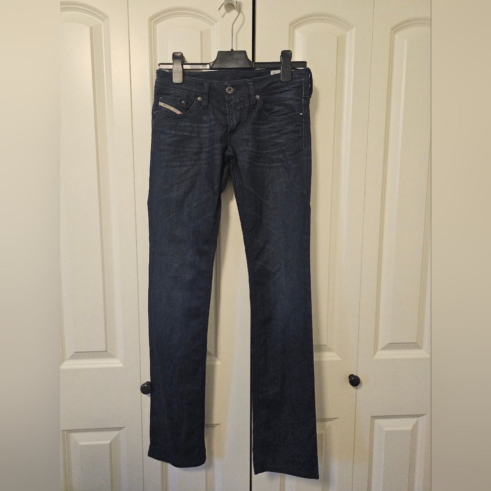 Diesel Women's Straight Leg Jeans in Dark Indigo